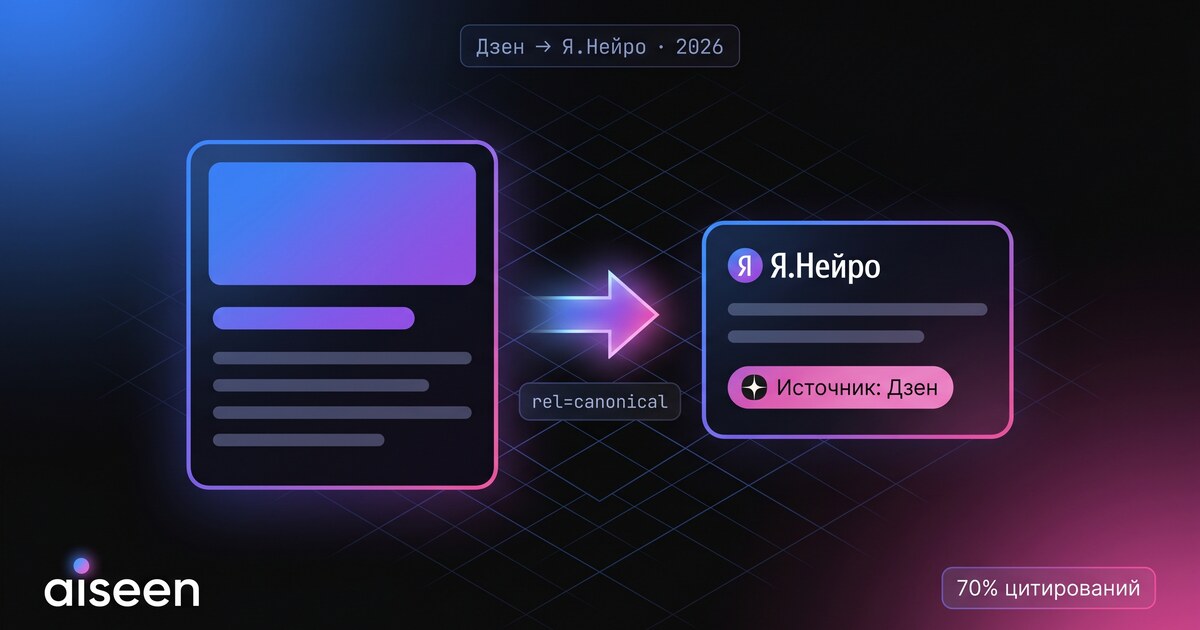 Дзен для GEO в 2026